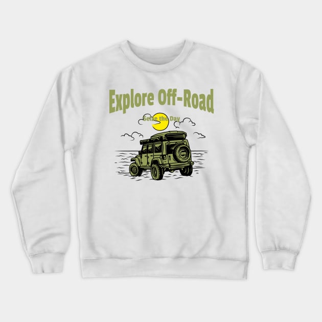 Off-Road Crewneck Sweatshirt by DenzLLC